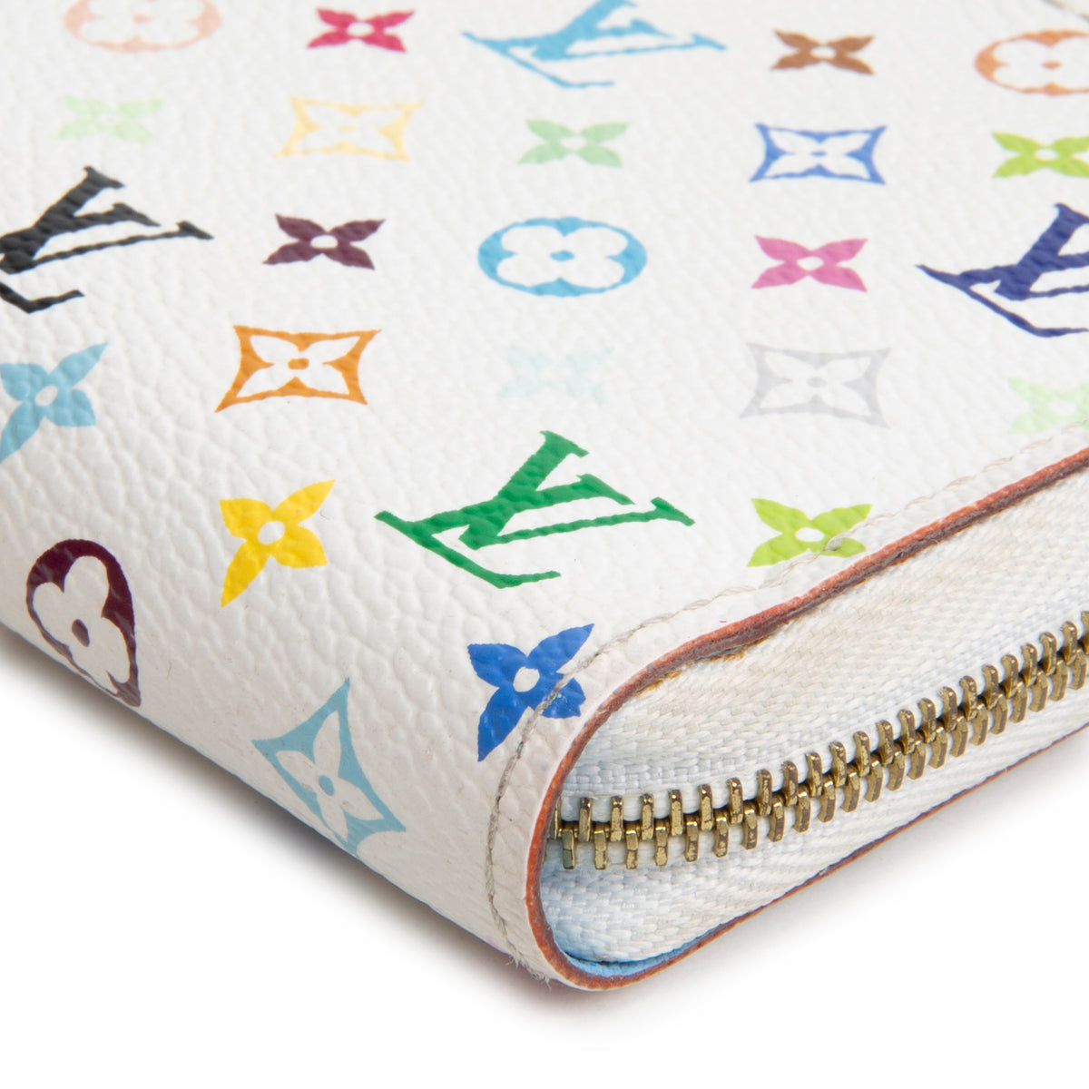 LOUIS VUITTON Zippy Coin Purse Multicolore - White