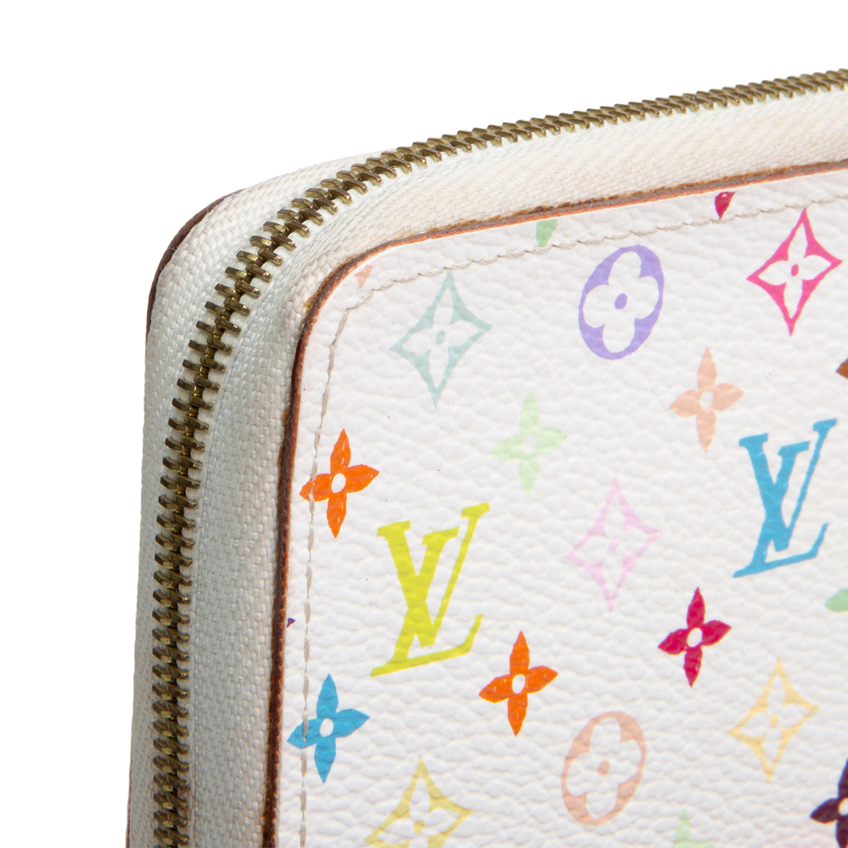 LOUIS VUITTON Zippy Coin Purse Multicolore - White