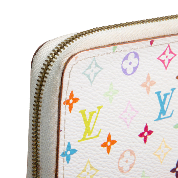 LOUIS VUITTON Zippy Coin Purse Multicolore - White