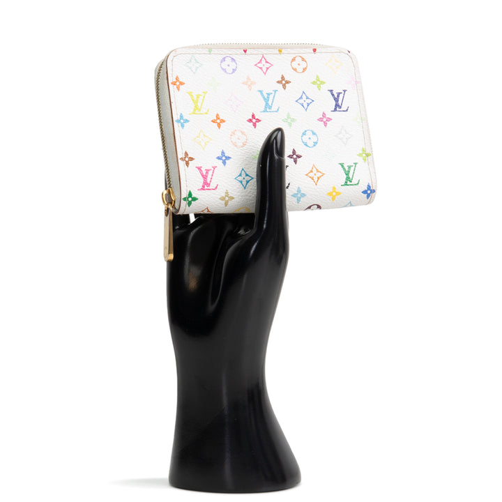 LOUIS VUITTON Zippy Coin Purse Multicolore - White