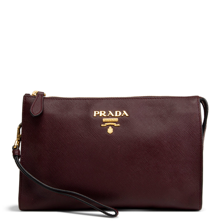 PRADA Saffiano Wristlet OUTLET FINAL SALE