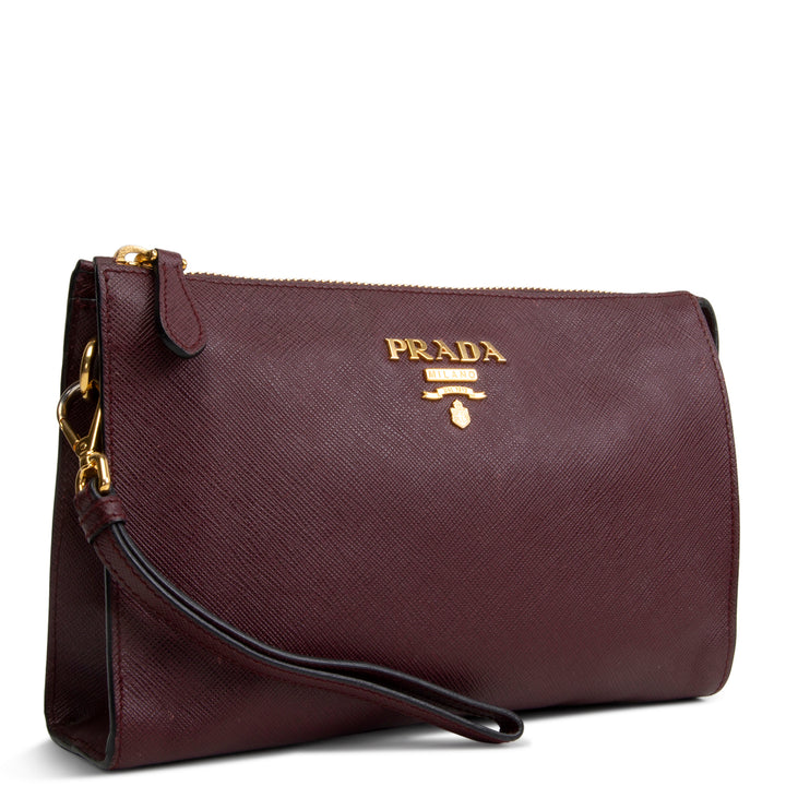 PRADA Saffiano Wristlet OUTLET FINAL SALE