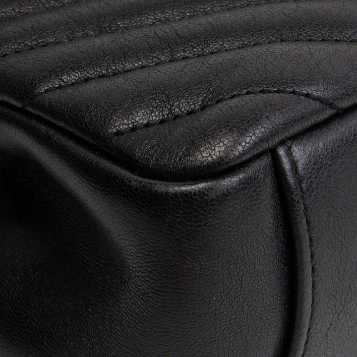 SAINT LAURENT Medium College Flap Top Handle Bag - Black