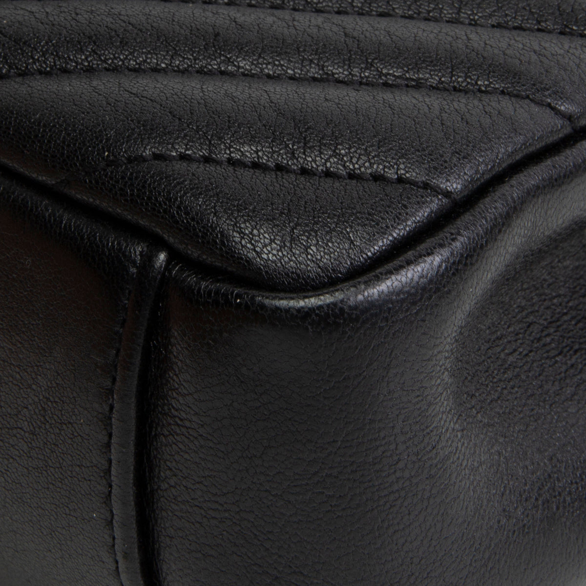 SAINT LAURENT Medium College Flap Top Handle Bag - Black