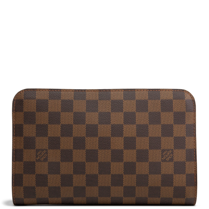 LOUIS VUITTON Damier Ebene Pochette Saint Louis Clutch