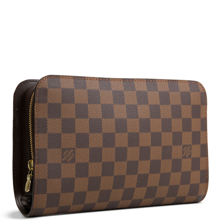 LOUIS VUITTON Damier Ebene Pochette Saint Louis Clutch