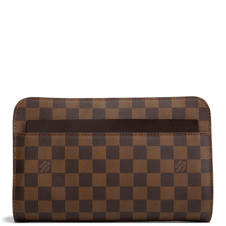 LOUIS VUITTON Damier Ebene Pochette Saint Louis Clutch