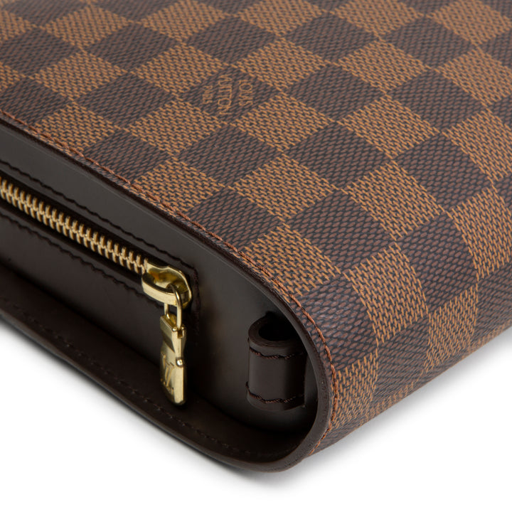 LOUIS VUITTON Damier Ebene Pochette Saint Louis Clutch