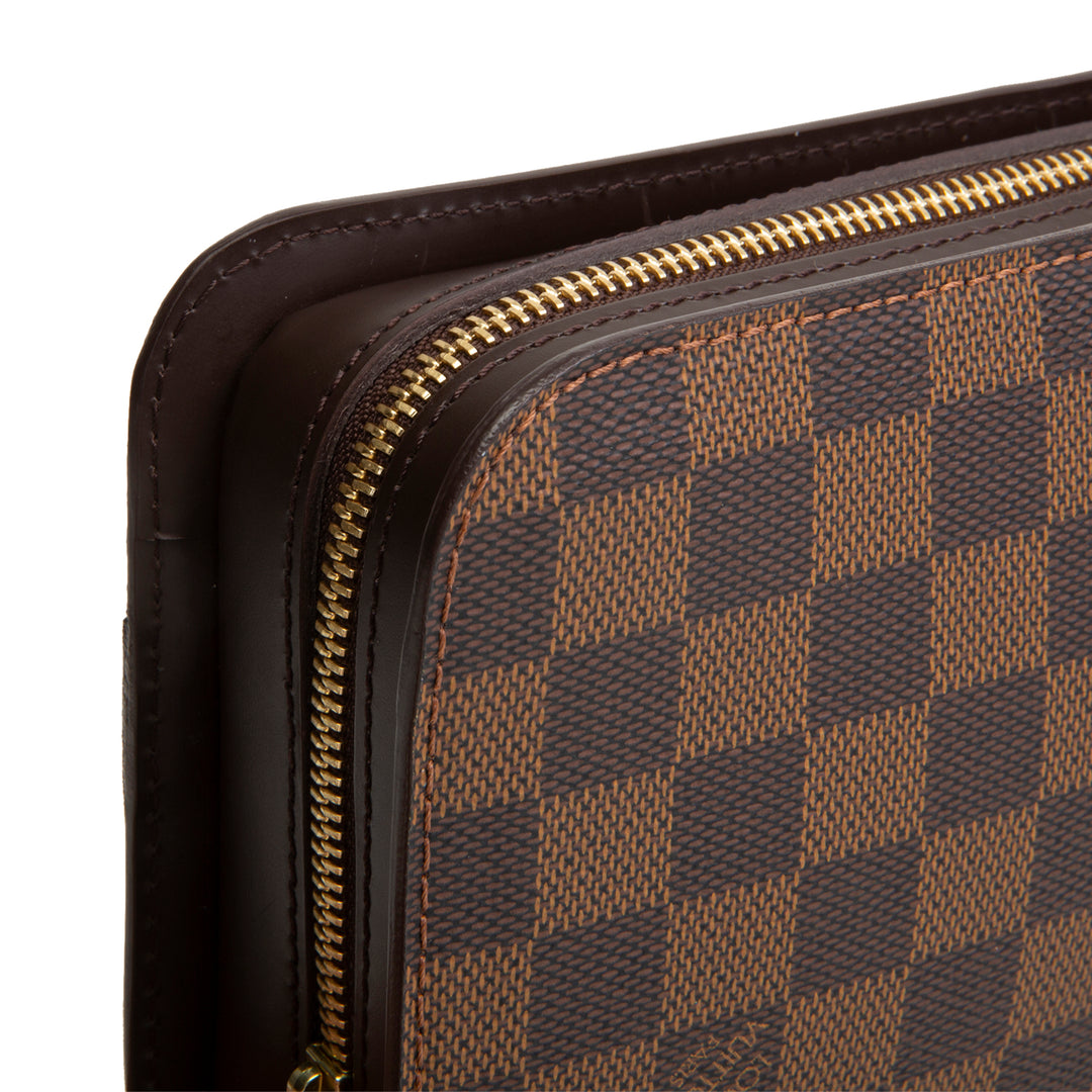 LOUIS VUITTON Damier Ebene Pochette Saint Louis Clutch