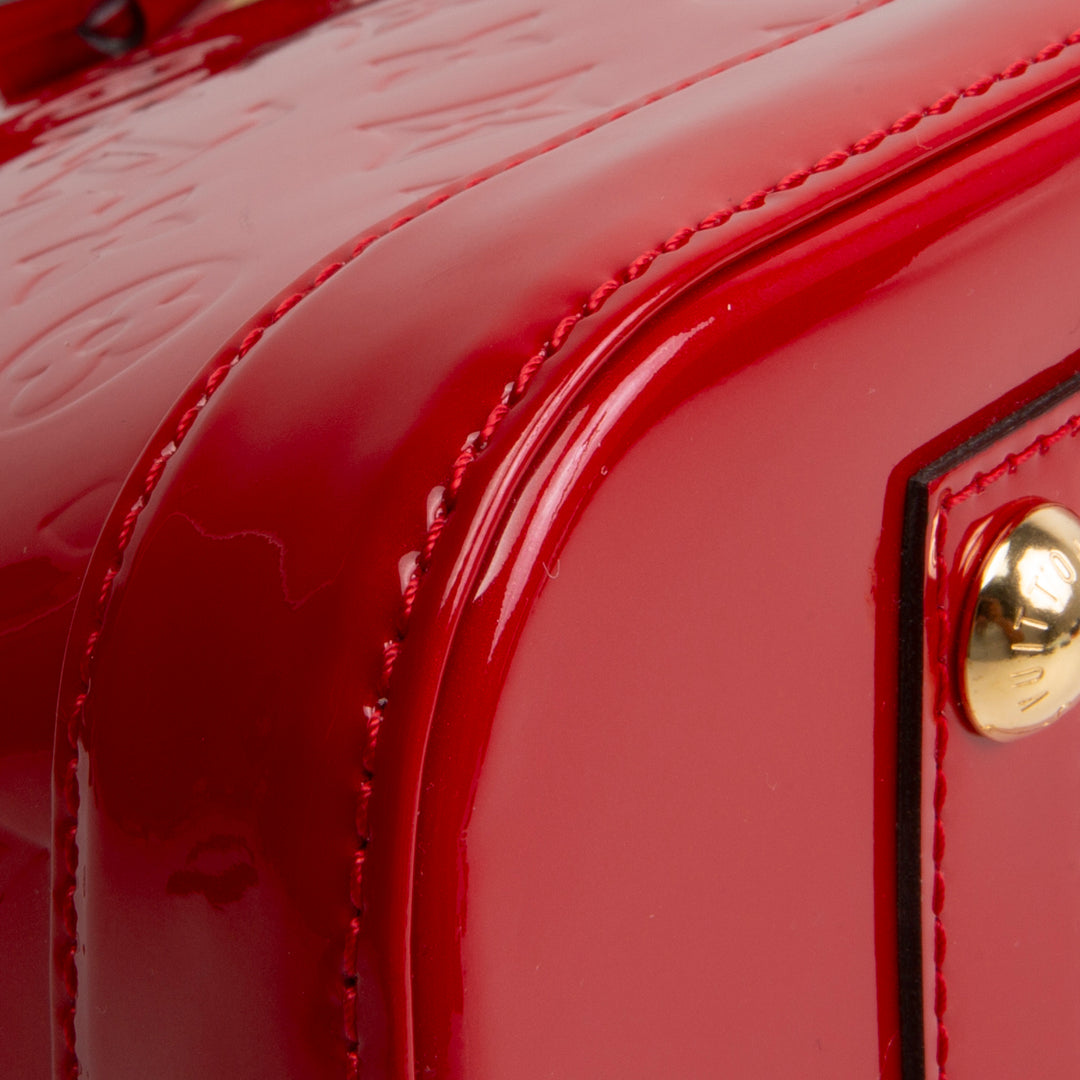 LOUIS VUITTON Alma MM Vernis - Red