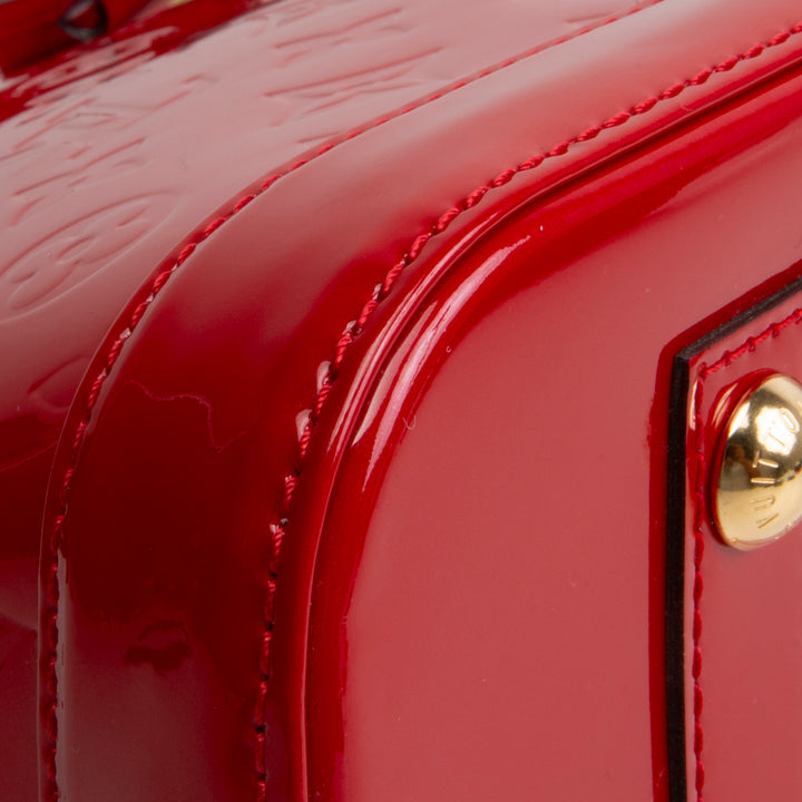 LOUIS VUITTON Alma MM Vernis - Red