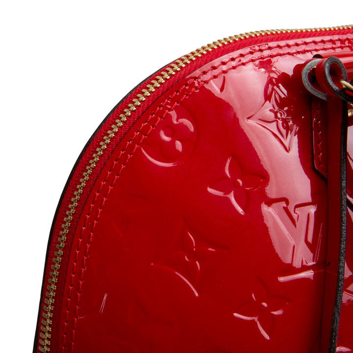 LOUIS VUITTON Alma MM Vernis - Red