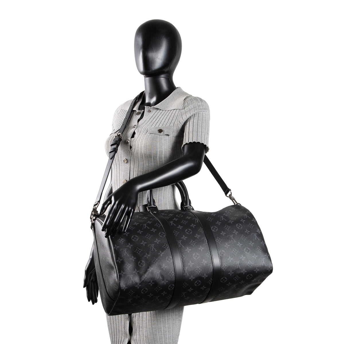 LOUIS VUITTON Keepall 45 Bandouliere Eclipse Monogram