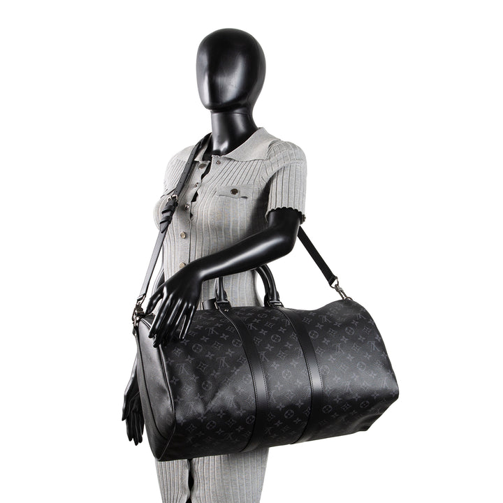 LOUIS VUITTON Keepall 45 Bandouliere Eclipse Monogram