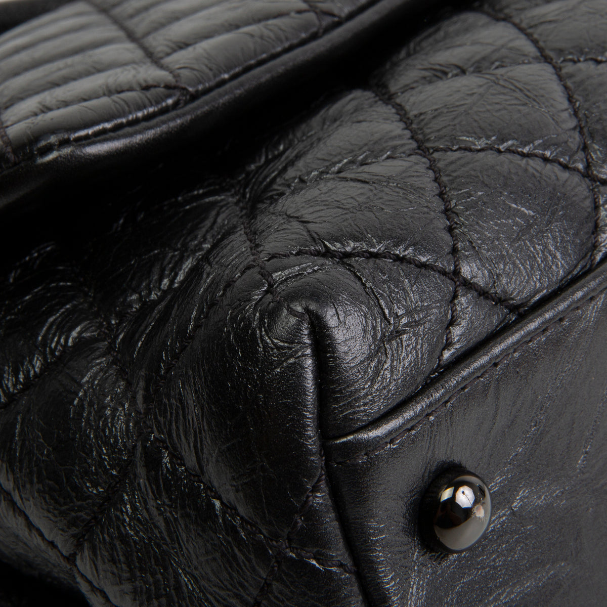 CHANEL Aged Calfskin Quilted Small Coco Handle
