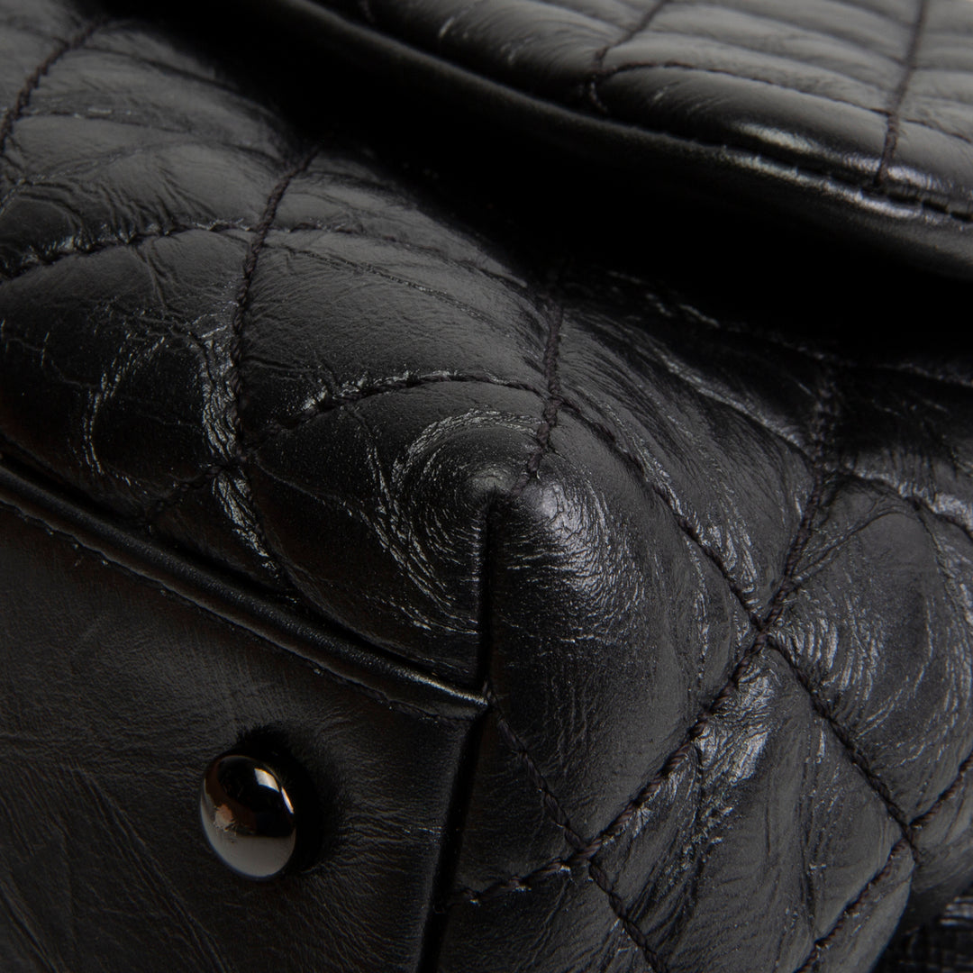 CHANEL Aged Calfskin Quilted Small Coco Handle