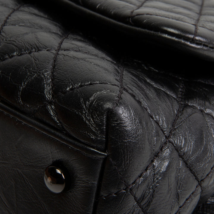 CHANEL Aged Calfskin Quilted Small Coco Handle