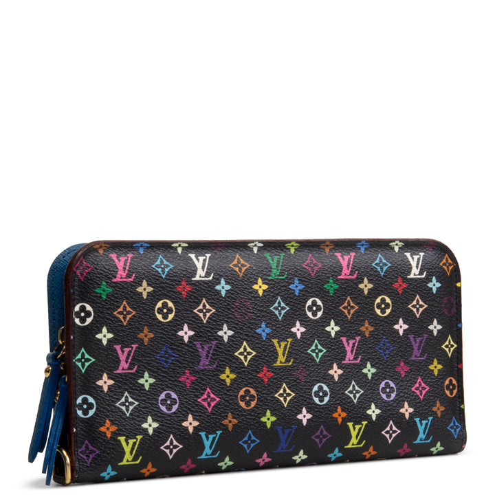 LOUIS VUITTON x Takashi Murakami Monogram Multicolore Insolite Wallet - Black