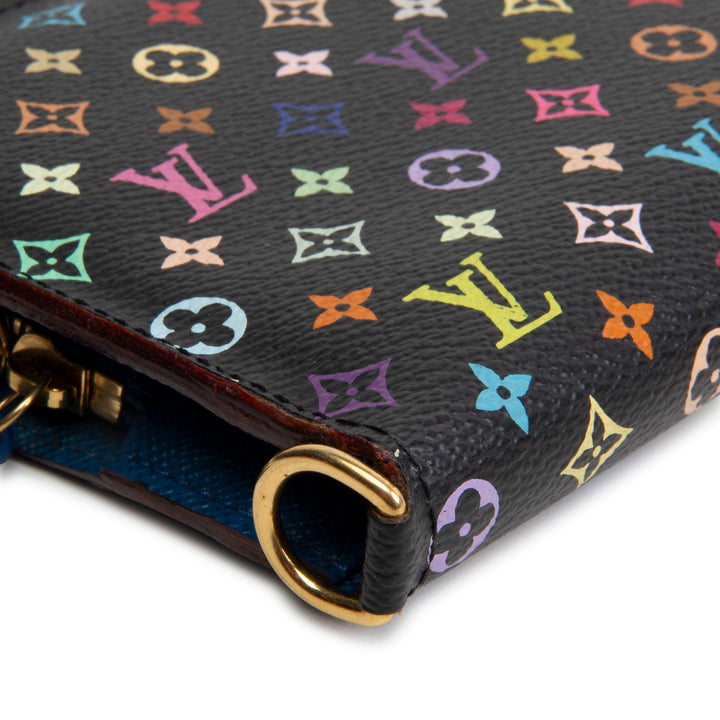 LOUIS VUITTON x Takashi Murakami Monogram Multicolore Insolite Wallet - Black