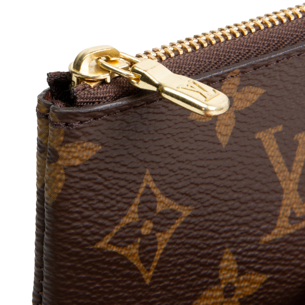 LOUIS VUITTON Key Pouch Monogram - Brown