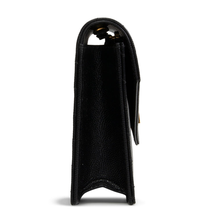 SAINT LAURENT Envelope Wallet on Chain - Black