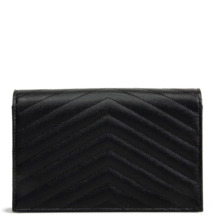 SAINT LAURENT Envelope Wallet on Chain - Black