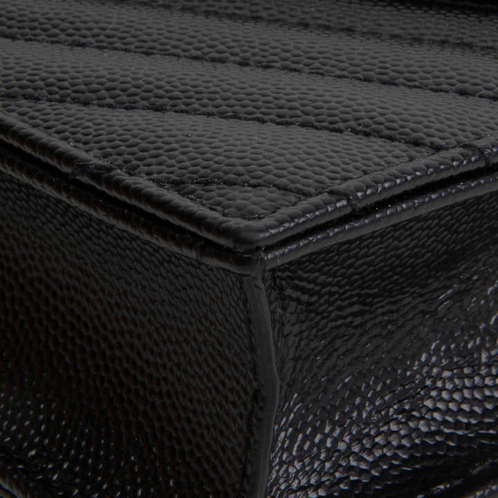 SAINT LAURENT Envelope Wallet on Chain - Black