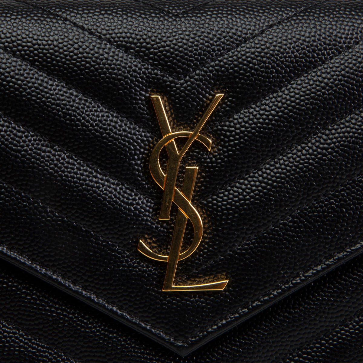 SAINT LAURENT Envelope Wallet on Chain - Black