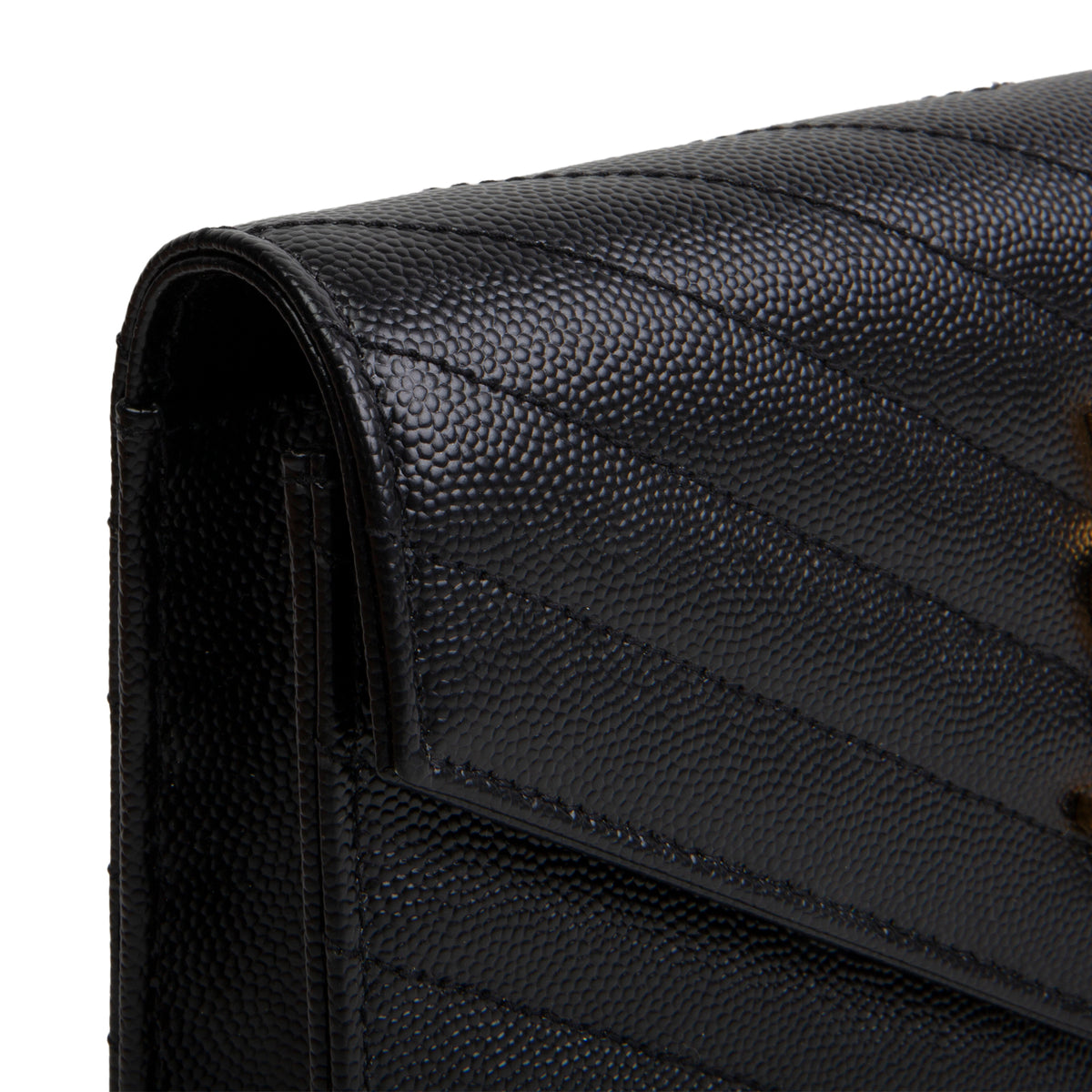 SAINT LAURENT Envelope Wallet on Chain - Black