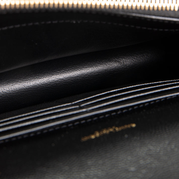 SAINT LAURENT Envelope Wallet on Chain - Black