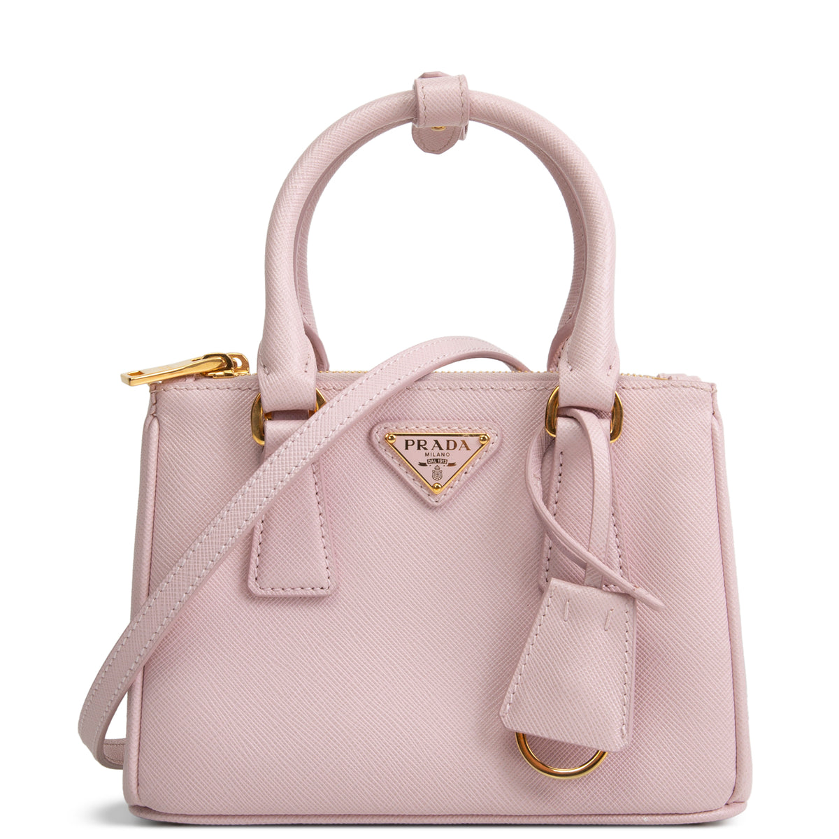 PRADA Saffiano Micro Bag - Alabaster Pink