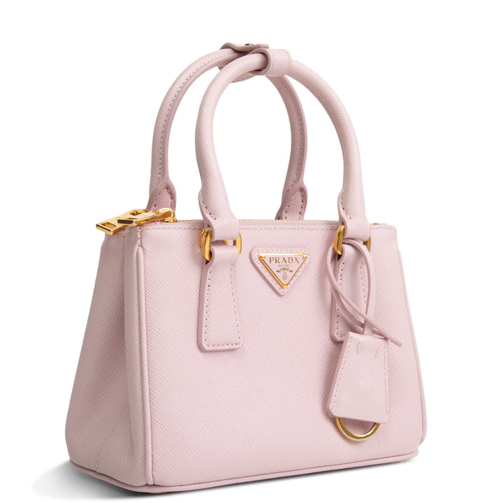 PRADA Saffiano Micro Bag - Alabaster Pink