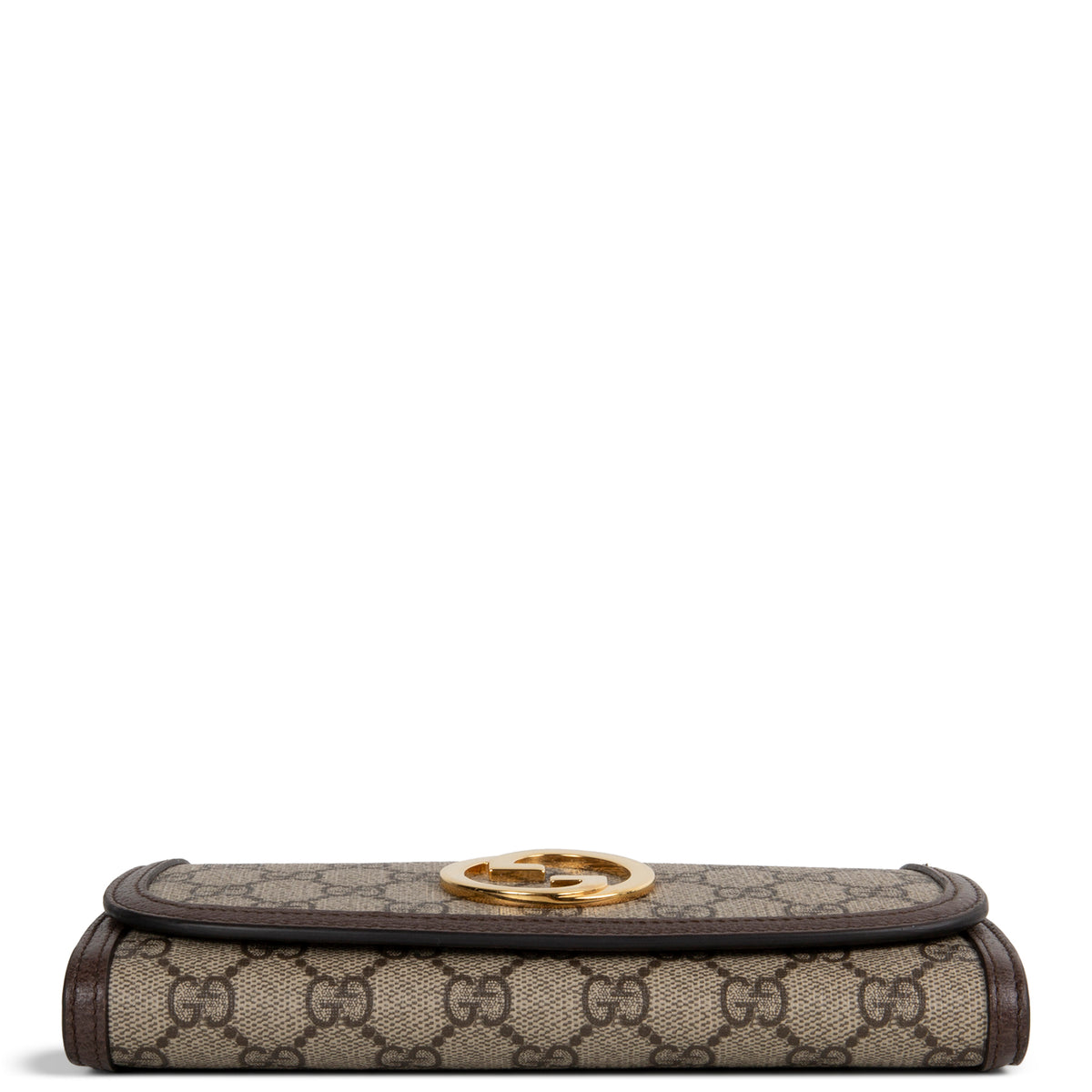 GUCCI GG Supreme Blondie Continental Chain Wallet - Beige &amp; Ebony