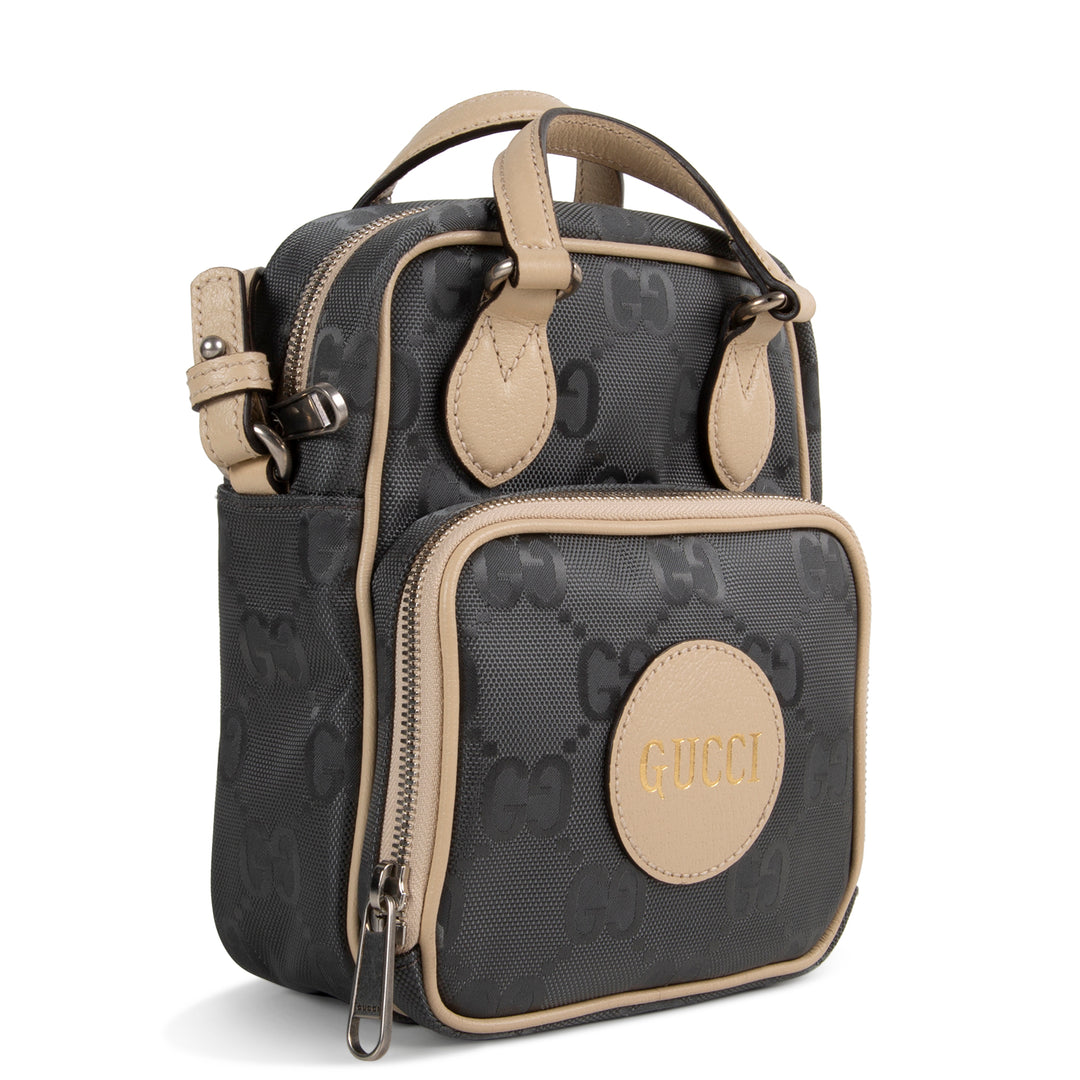 GUCCI Econyl Off The Grid Shoulder Bag - Gray - OUTLET FINAL SALE