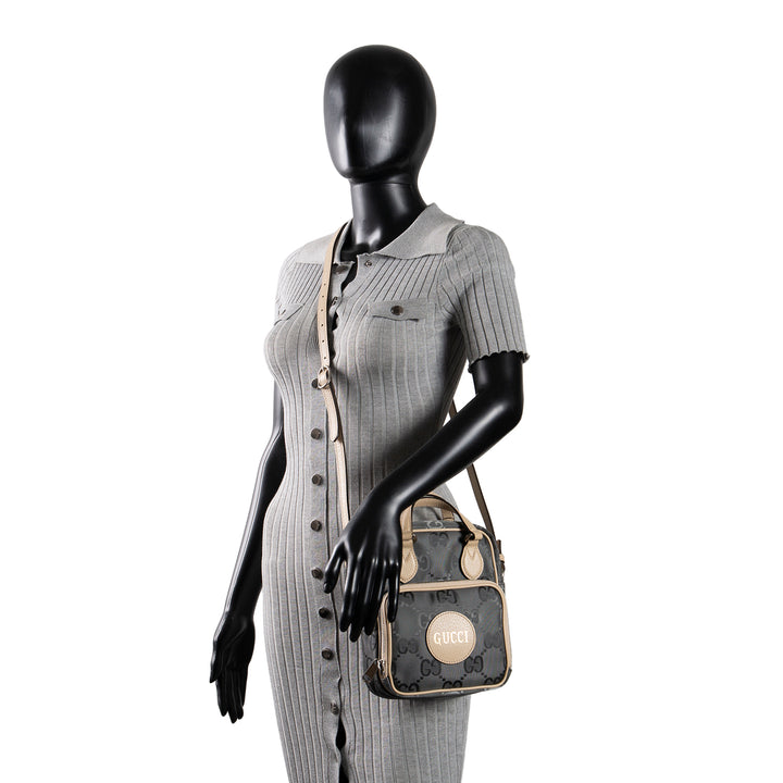GUCCI Econyl Off The Grid Shoulder Bag - Gray - OUTLET FINAL SALE