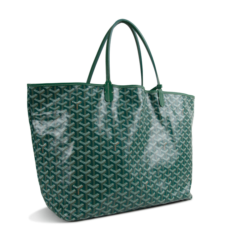 GOYARD Goyardine St. Louis Tote GM w/ Pouch - Green