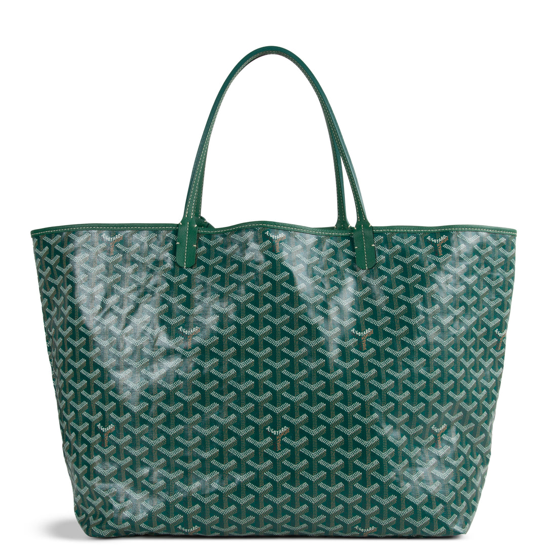 GOYARD Goyardine St. Louis Tote GM w/ Pouch - Green