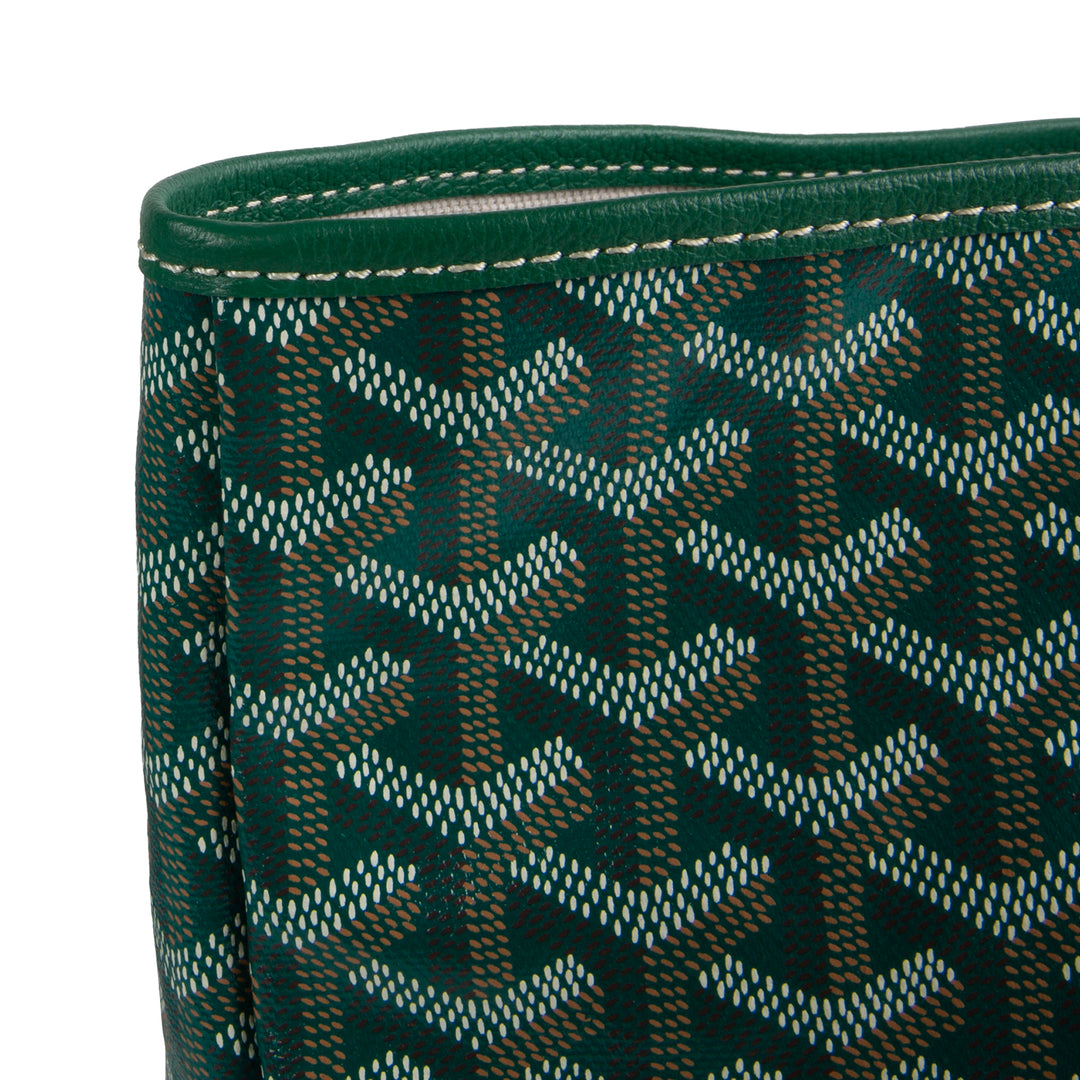 GOYARD Goyardine St. Louis Tote GM w/ Pouch - Green