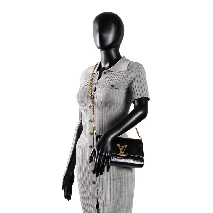 LOUIS VUITTON Electric Epi Pochette Louise - Black