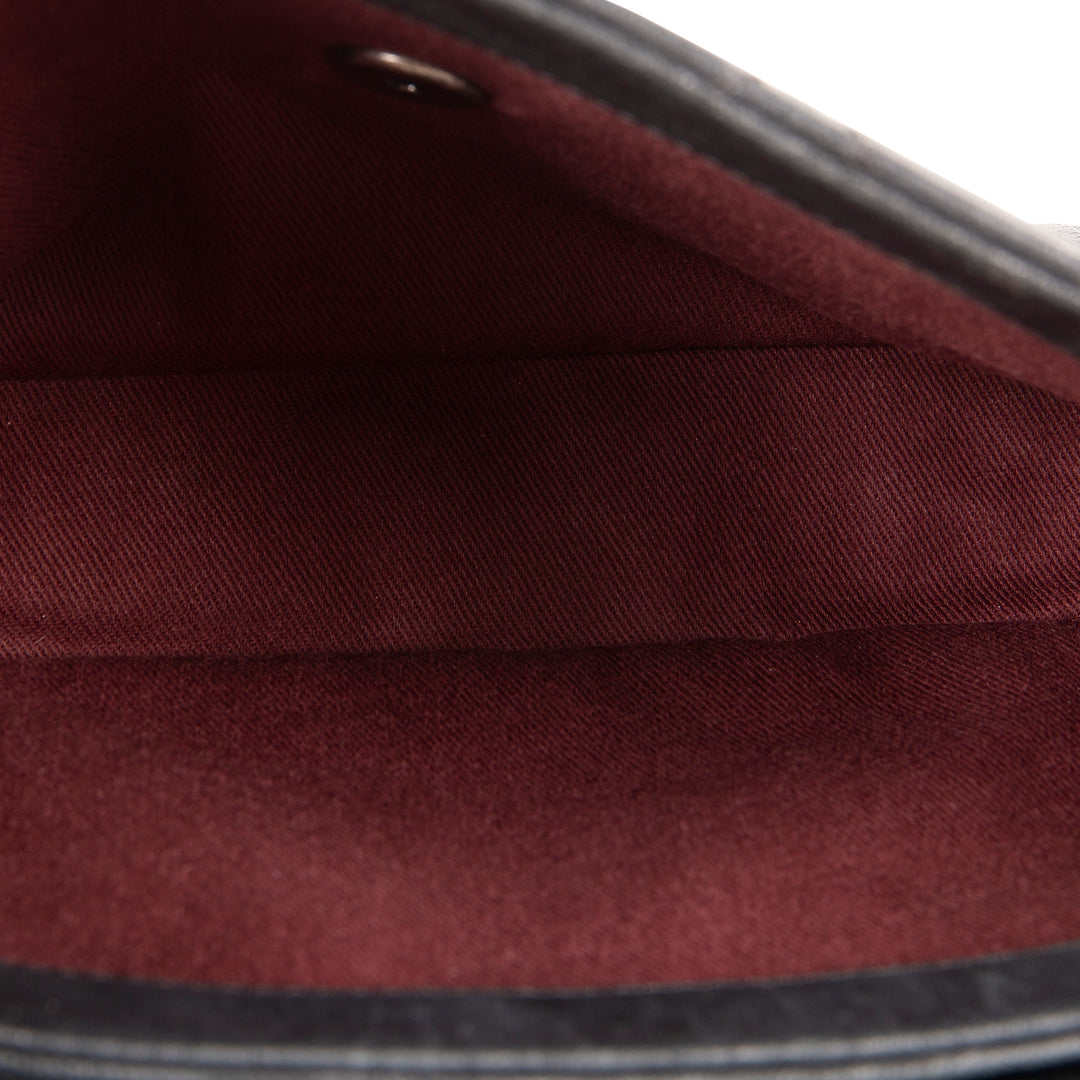 Chanel Goatskin Crinkle Leather Flap Bag - Black