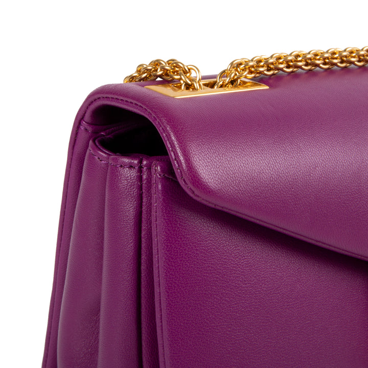 VALENTINO One Stud Chain Bag - Purple