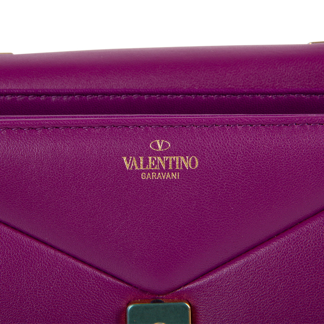 VALENTINO One Stud Chain Bag - Purple
