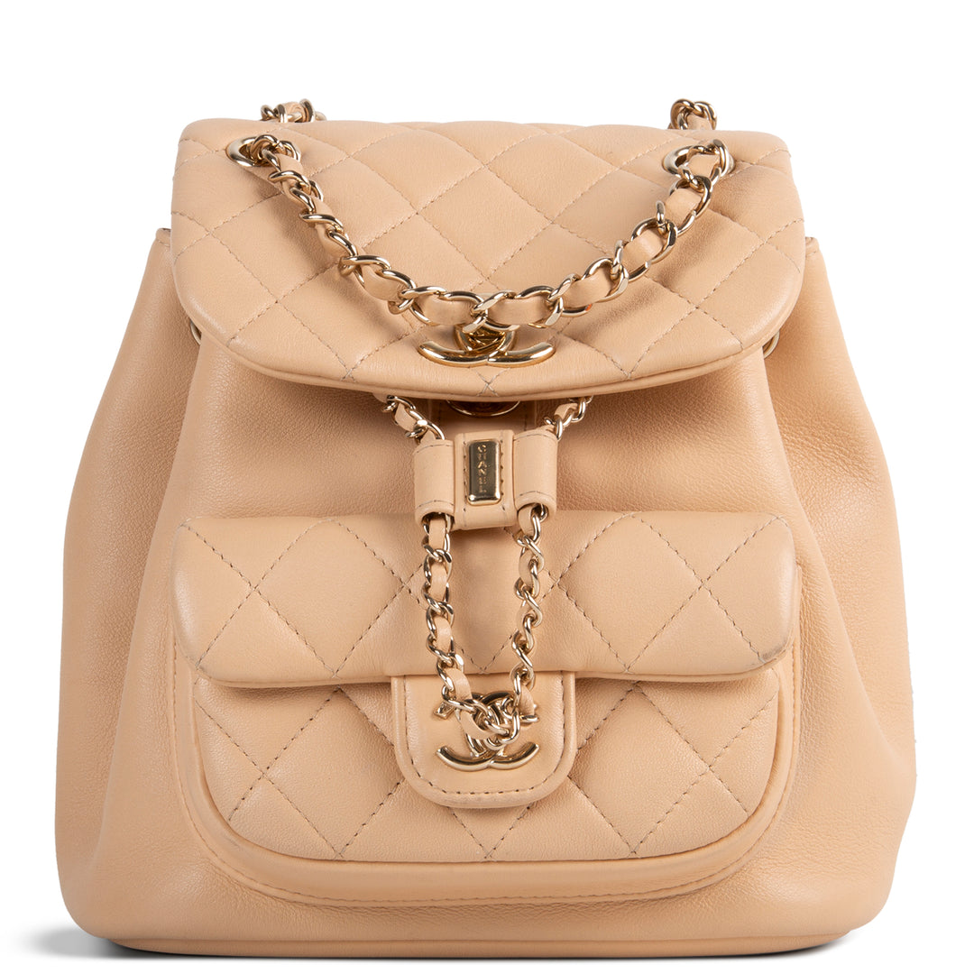 CHANEL Quilted Small Duma Backpack