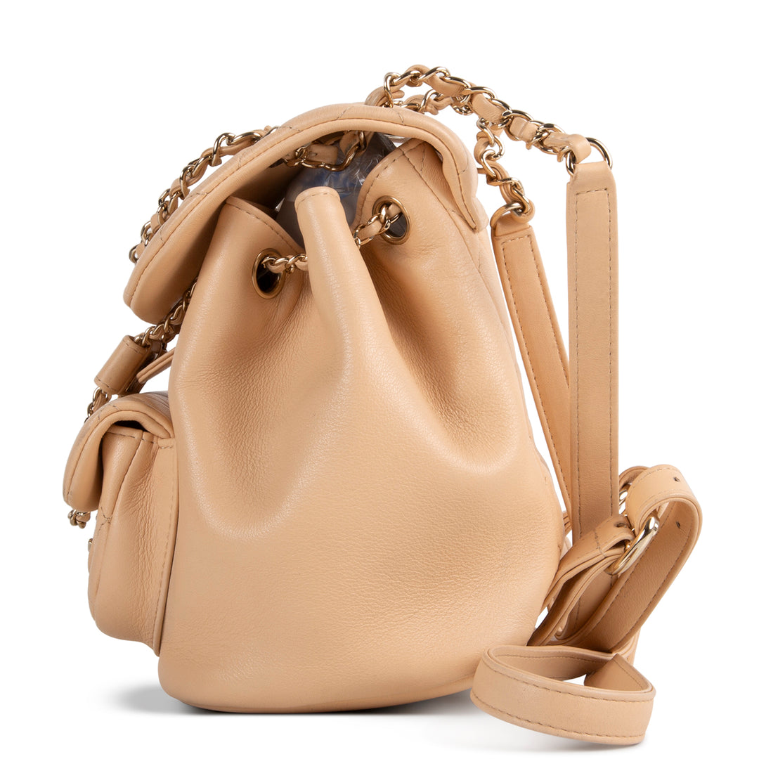 CHANEL Quilted Small Duma Backpack