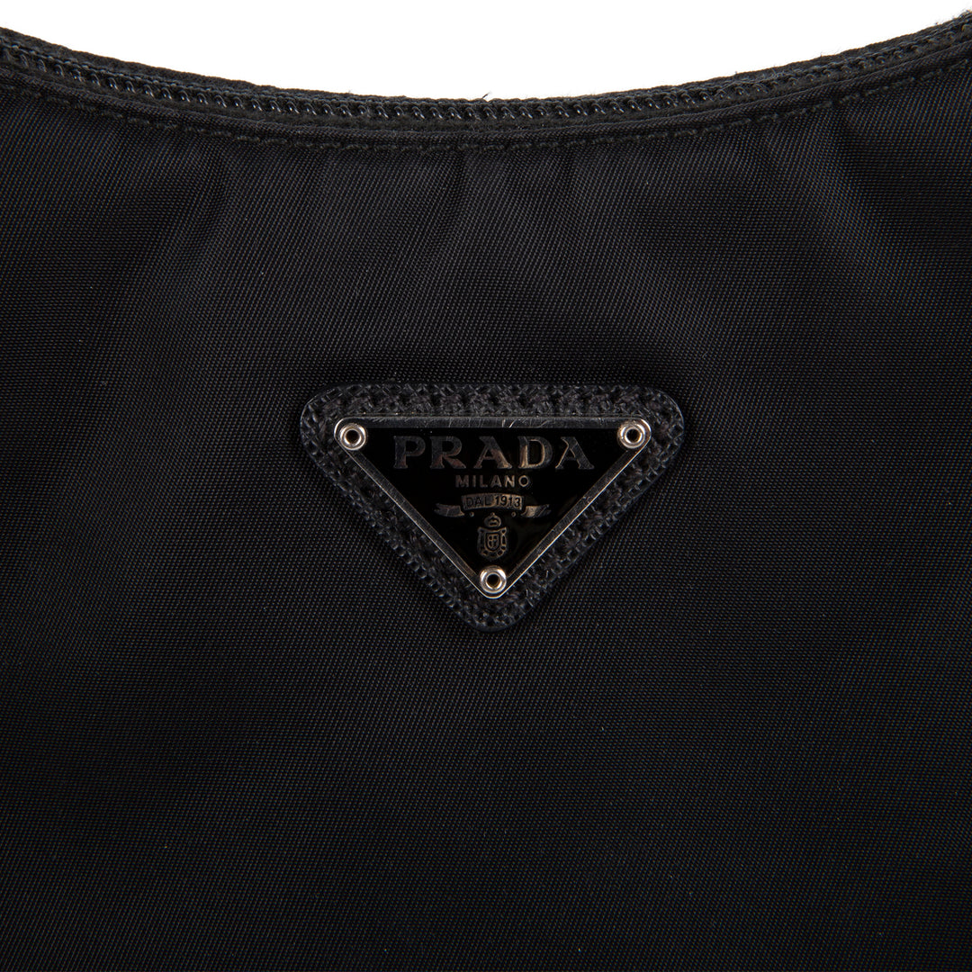 PRADA Nylon Mini Shoulder Bag - Black