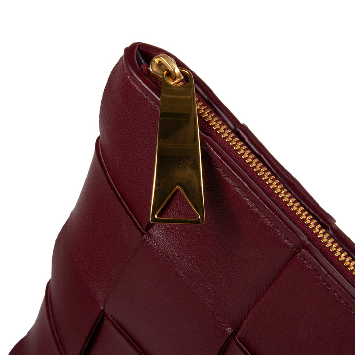 BOTTEGA VENETA Intrecciato Pouch - Burgundy