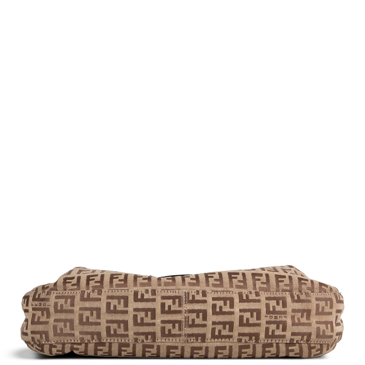 FENDI Zucchino Shoulder Bag - Brown/Tan