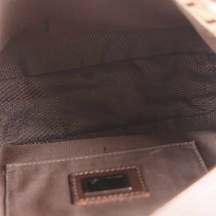 FENDI Zucchino Shoulder Bag - Brown/Tan