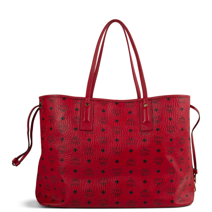 MCM Visetos Liz Tote w/ Pouch - Red