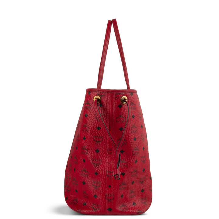 MCM Visetos Liz Tote w/ Pouch - Red